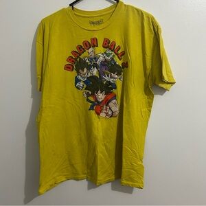 Dragon Ball Z Men's Ripple Junction Graphic T-shirt Yellow Size XL
